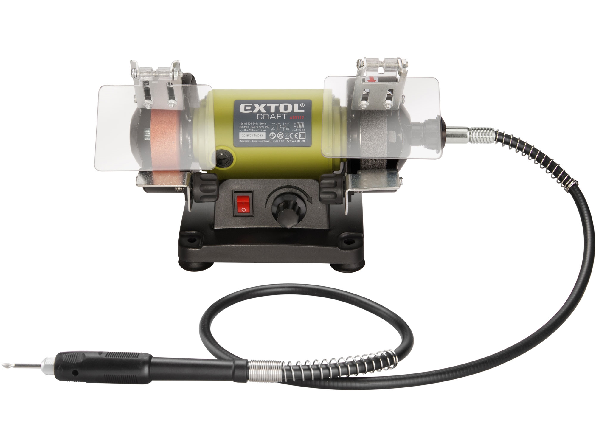 Dvoukotoučová bruska s přímou bruskou EXTOL CRAFT 410112