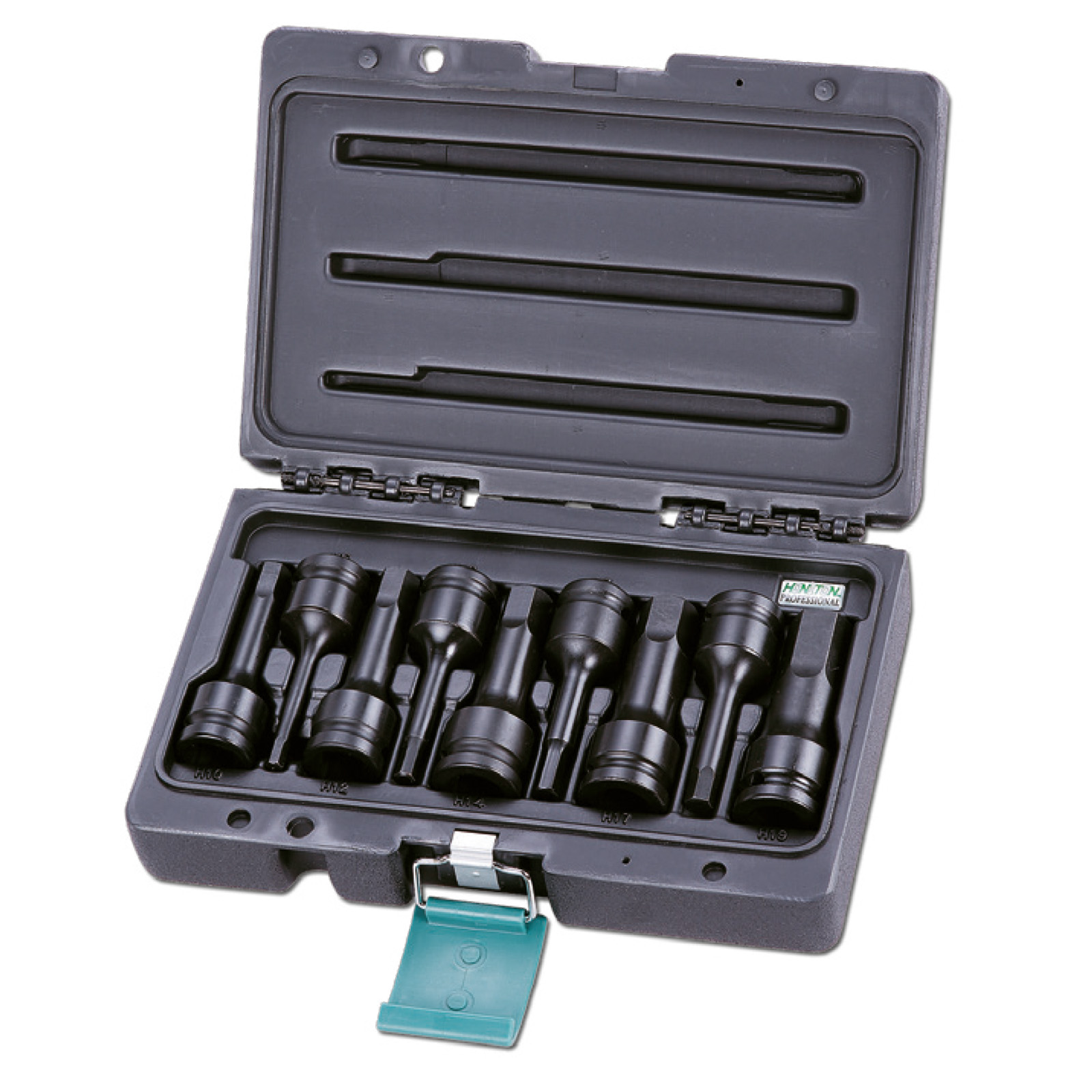 Sada imbusových průmyslových hlavic (9 ks) 1/2" 5-19x78 mm HONITON