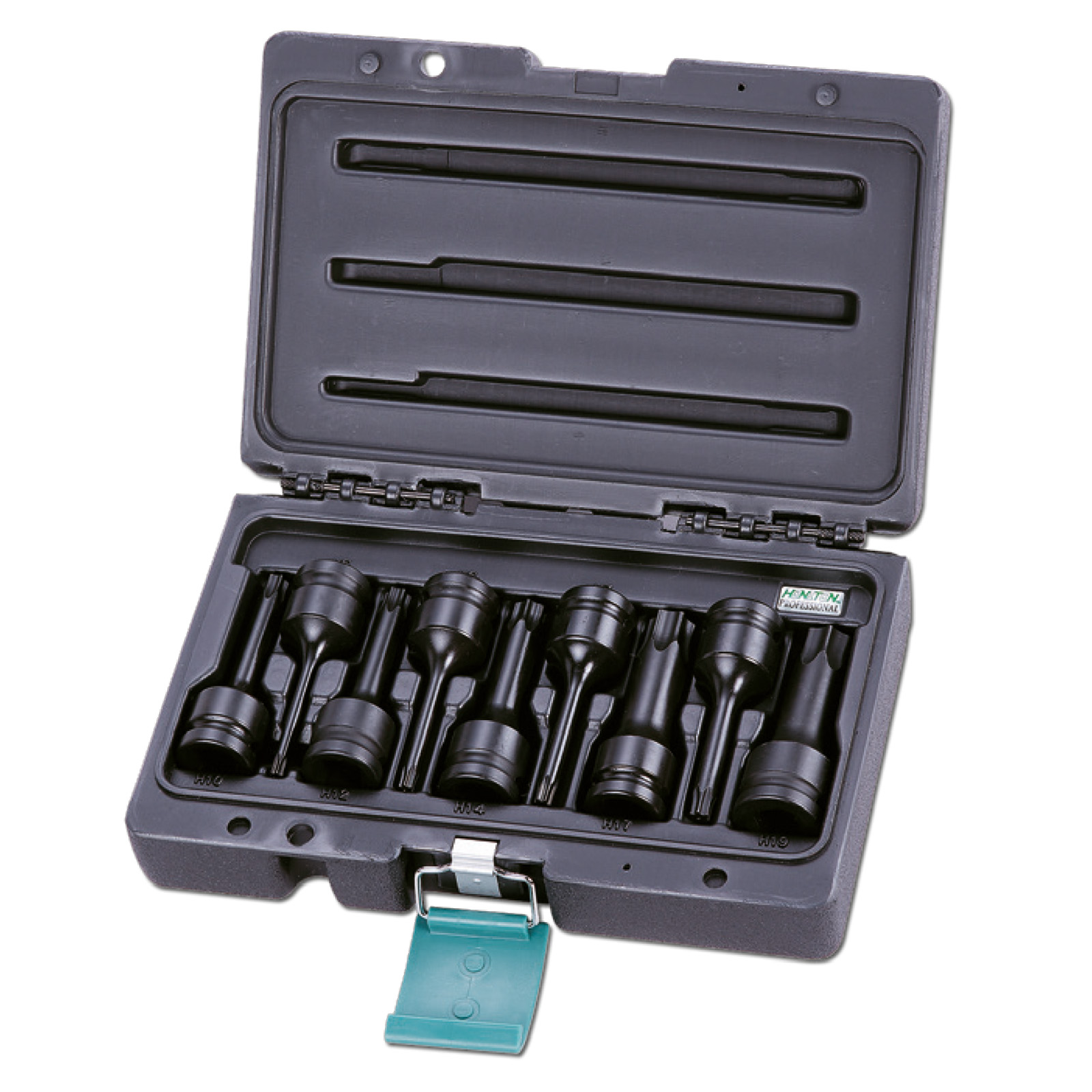 Sada průmyslových hlavic TORX 1/2" (9 ks) T25-T70 HONITON