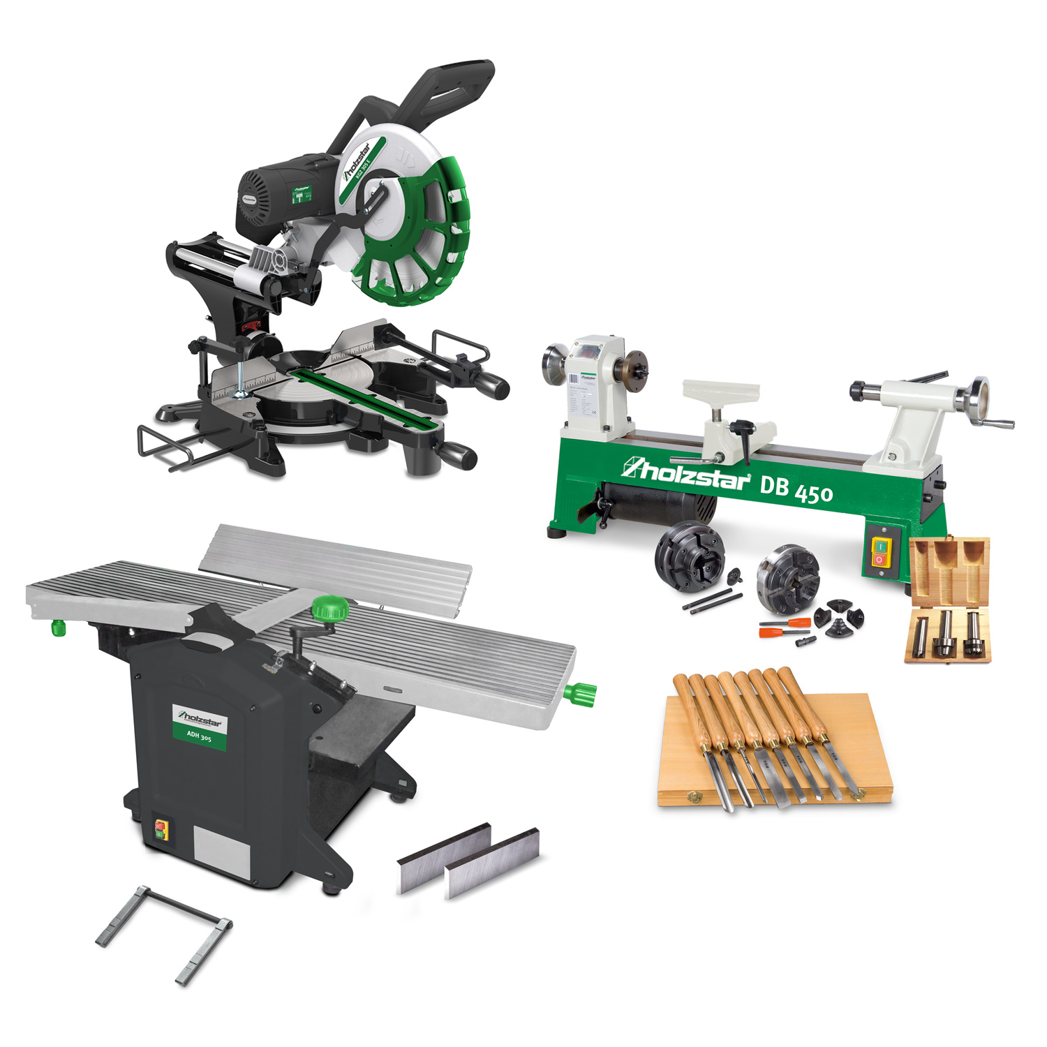 Sestava dřevostrojů s příslušenstvím Holzstar®