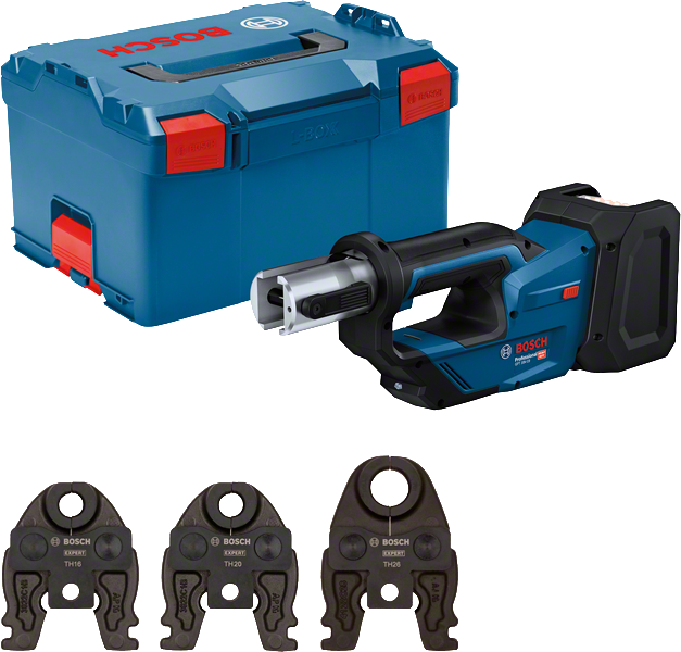 Aku lisovací nářadí Bosch GPT 18V-19 + Lisovací čelisti Compact TH