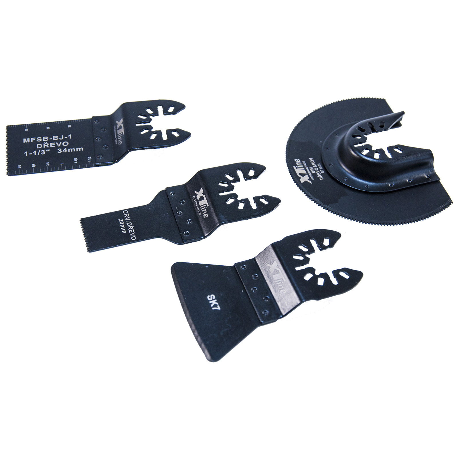 XTline Sada nástrojů k multifunkční brusce 4ks