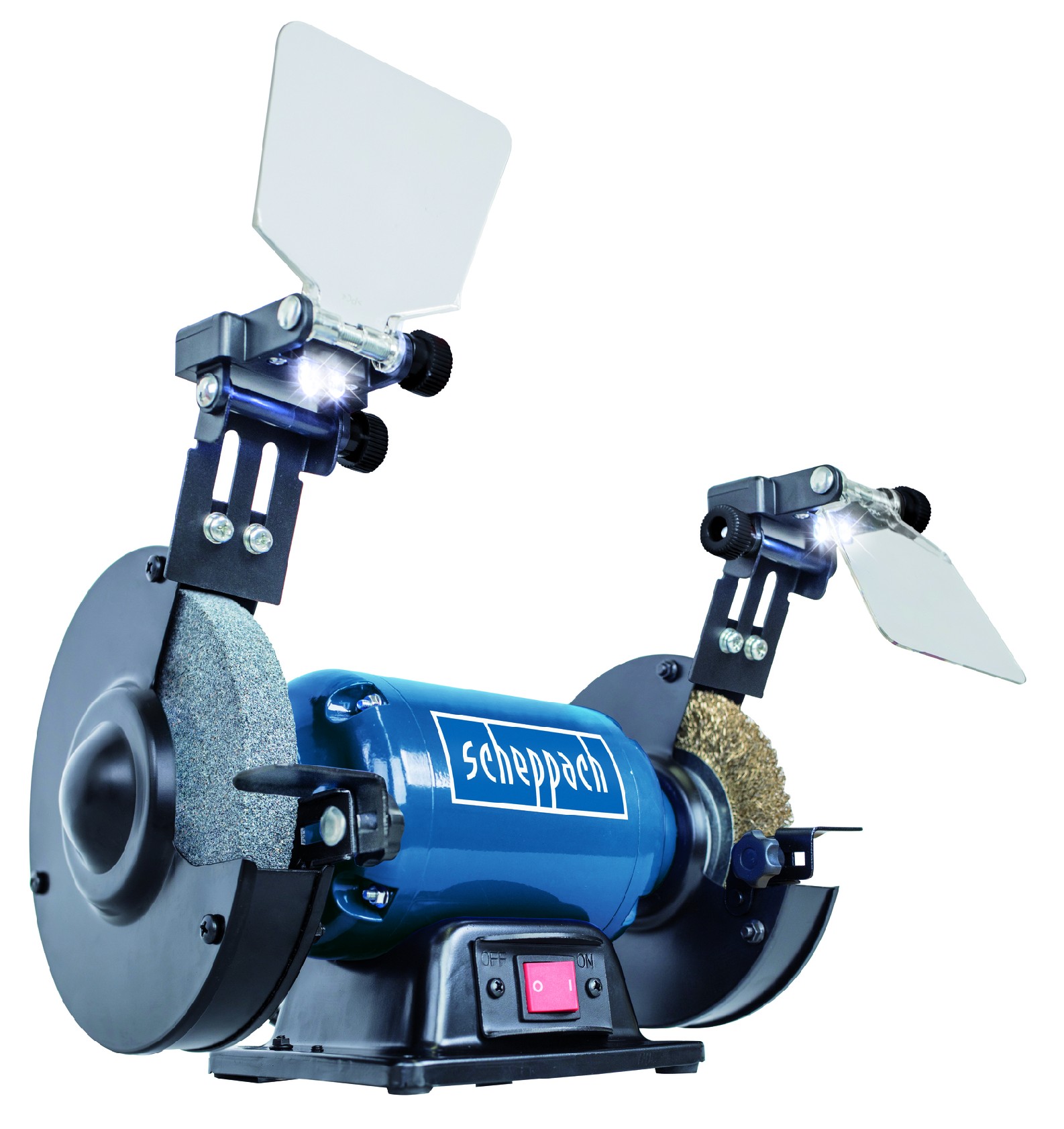 Dvoukotoučová bruska Scheppach SM 150 LB