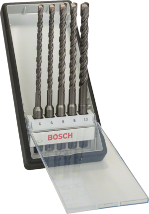 BOSCH 5dílná sada vrtáků Robust Line SDS plus-5 (6