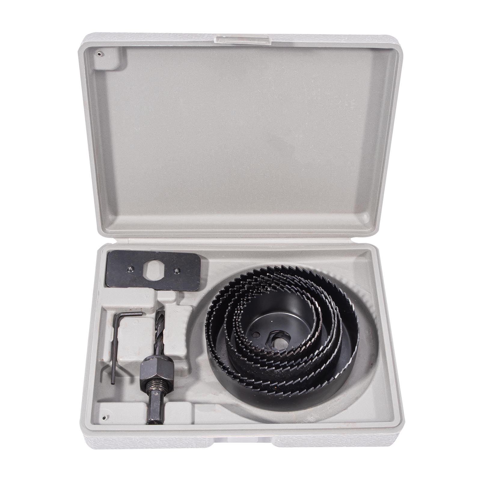 Sada korunkových vrtáků do dřeva (6ks) STAVTOOL ø 51/57/67/76/89/102 mm