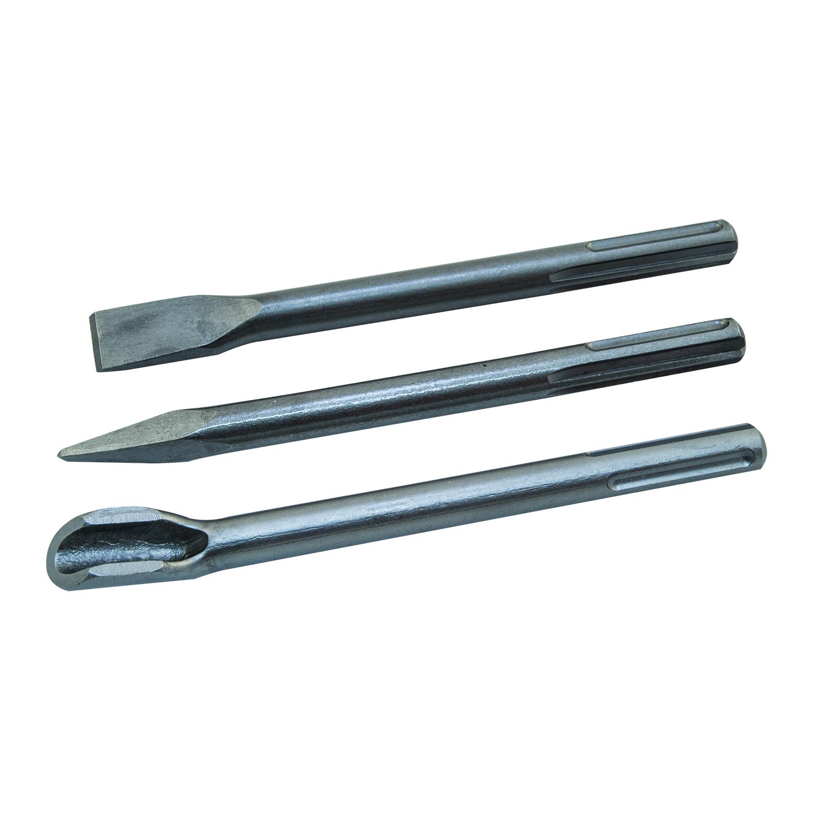 Sada sekáčů SDS MAX (3ks) STAVTOOL 250 mm (1xplochý