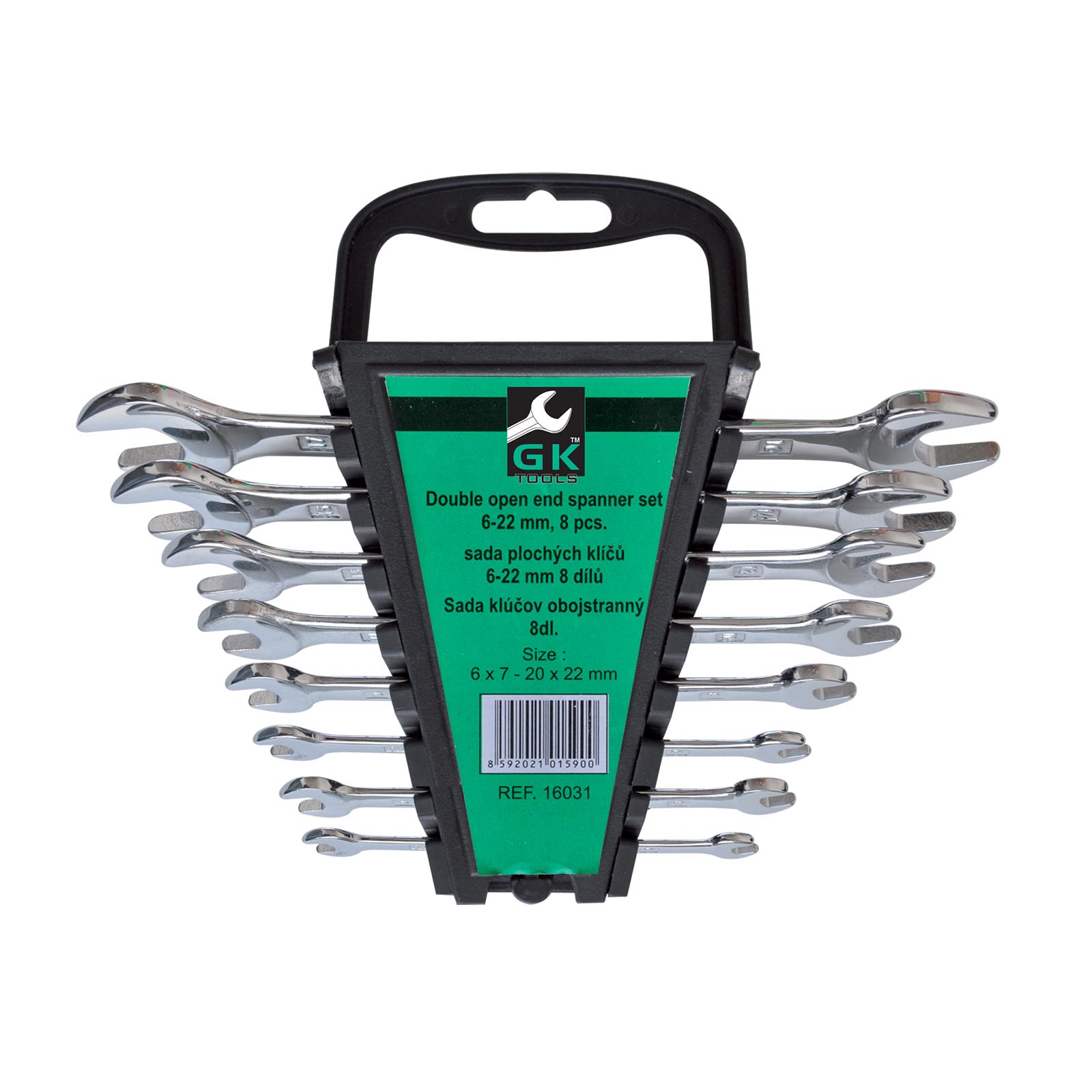 Sada plochých klíčů (8ks) GK TOOLS 6-22 mm