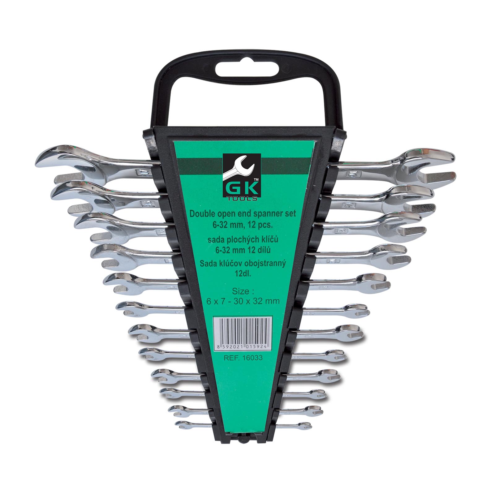 Sada plochých klíčů (12ks) GK TOOLS 6-32 mm