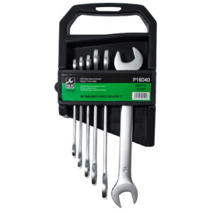 Sada plochých klíčů (matný chrom)(6ks) GK TOOLS 6-17 mm