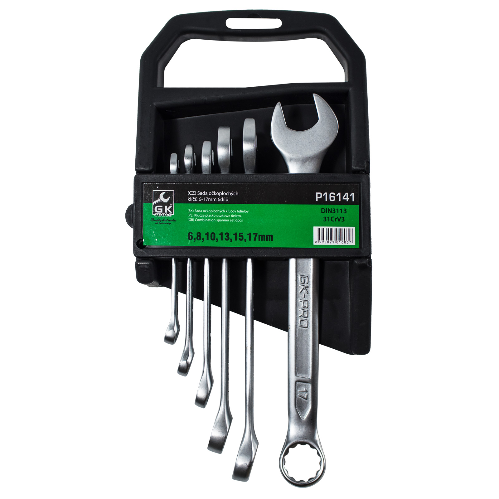 Sada očkoplochých klíčů (6ks) GK TOOLS 6-17 mm