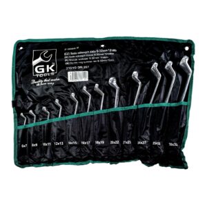 Sada vyhnutých očkových klíčů (12ks) GK TOOLS 6-32 mm