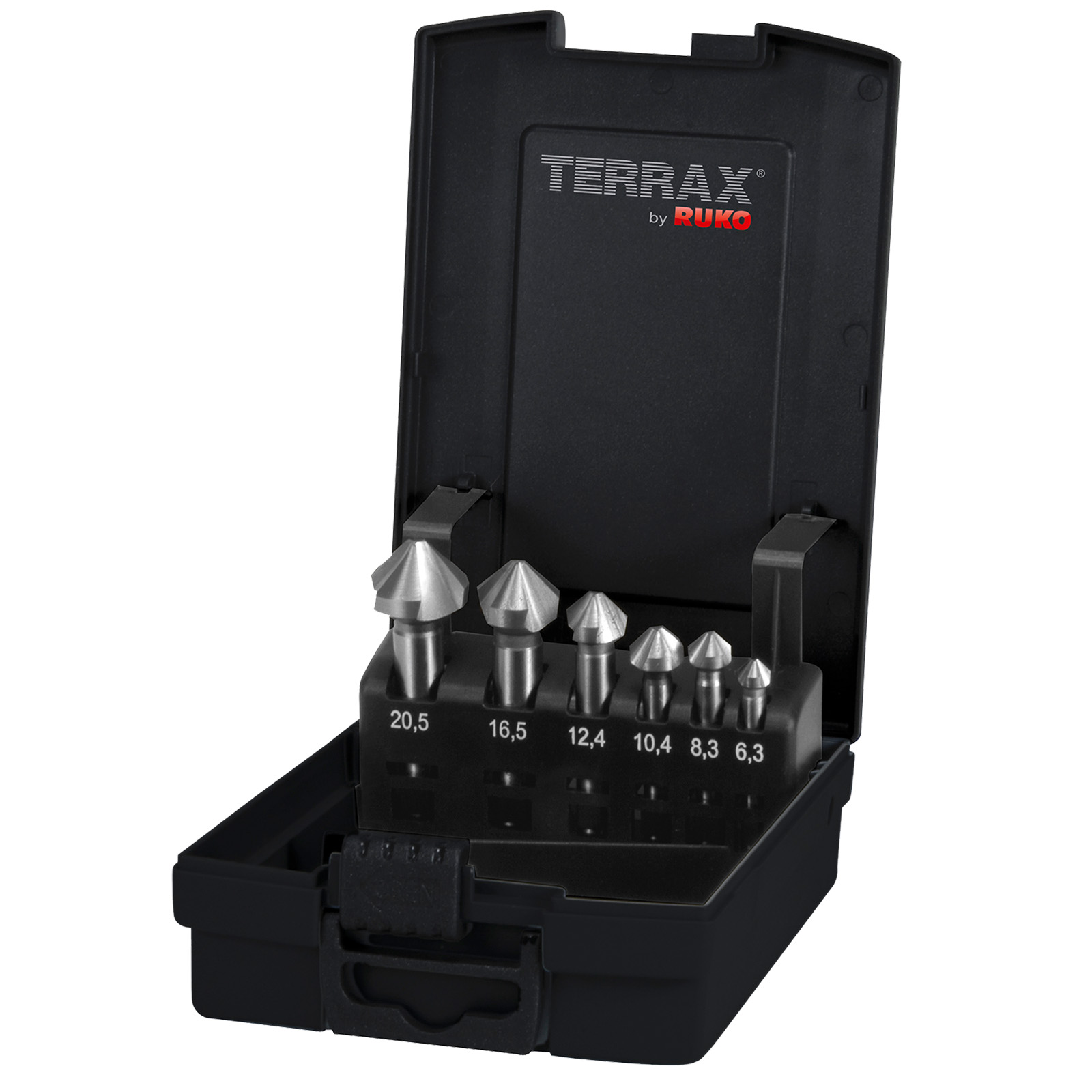 RUKO Sada záhlubníků do kovu HSS 6-dílná