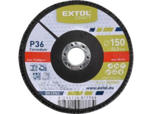 Kotouč lamelový šikmý korundový EXTOL CRAFT ø 150 mm Dostupné varianty: Kotouč lamelový šikmý korundový EXTOL CRAFT ø 150 mm/80 hrubost