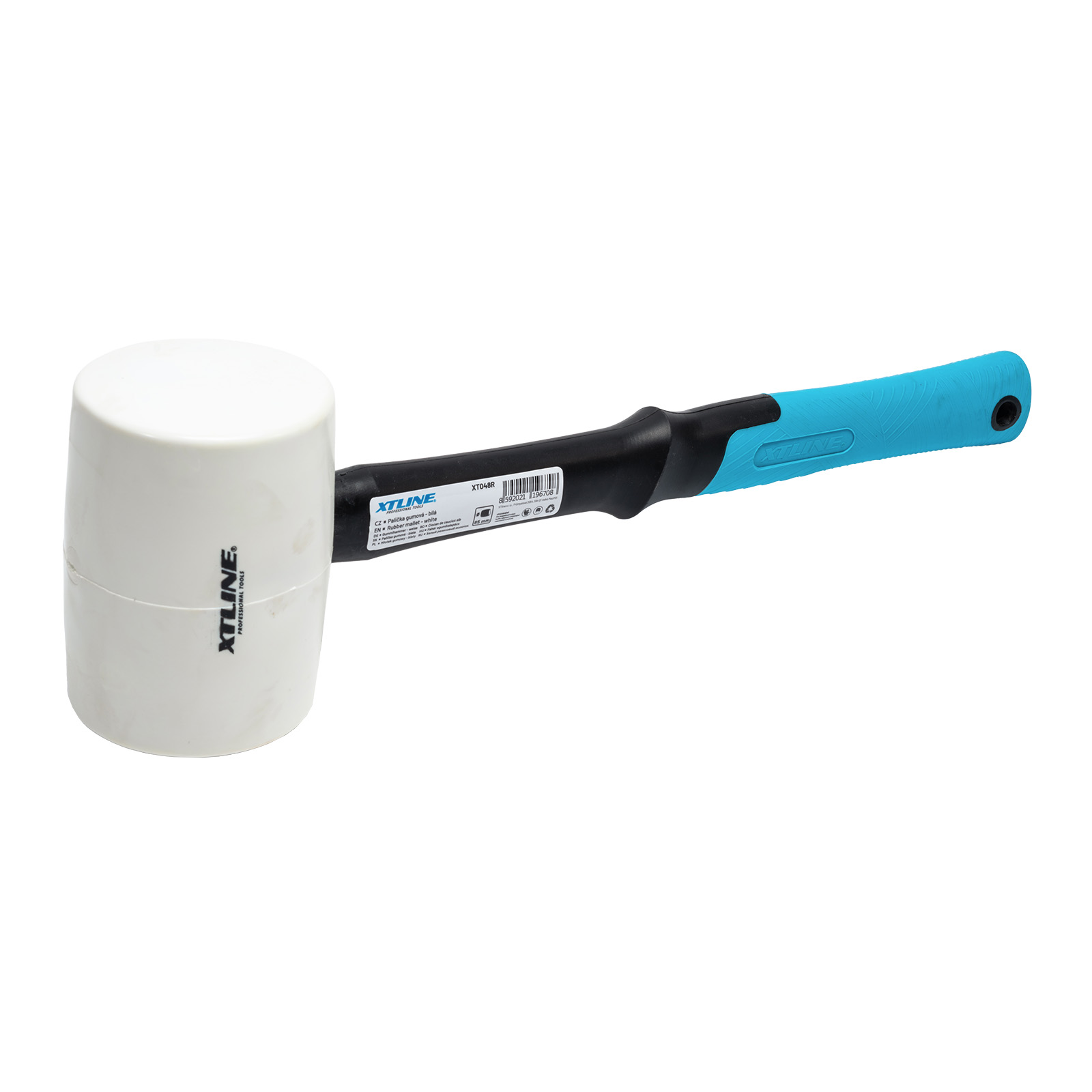 XTline Palička gum. bílá sklolam. 65mm