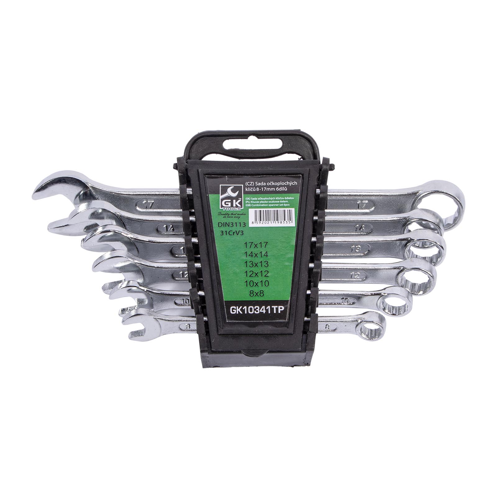 Sada očkoplochých klíčů (6ks) GK TOOLS 8-17 mm