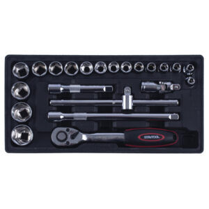 STAVTOOL Sada hlavic šestihranných 1/2" 22 dílů