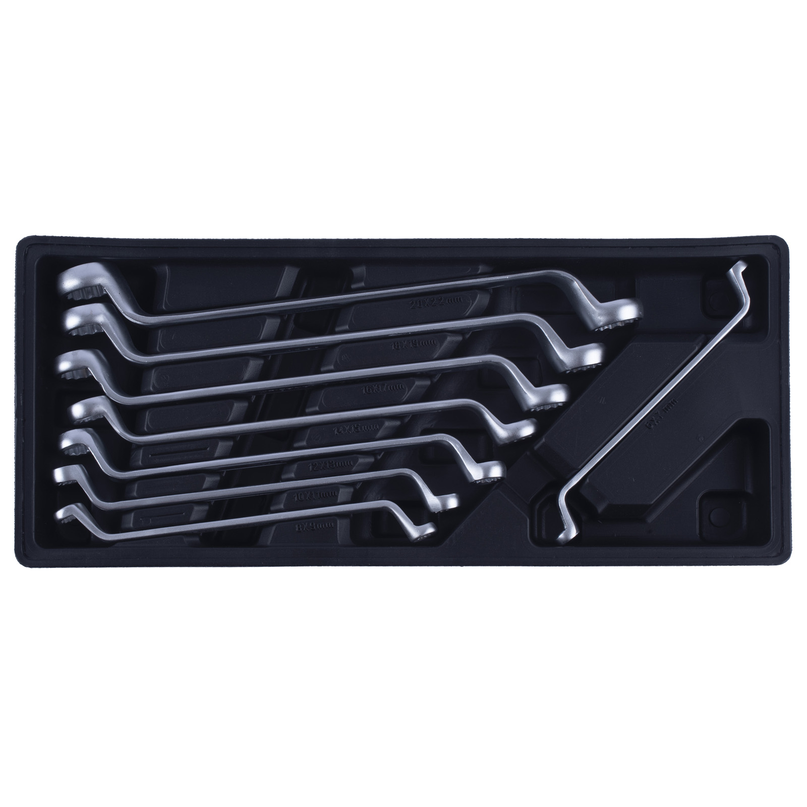 STAVTOOL Sada vyhnutých očkových klíčů (8ks) STAVOTOOL 6-22 mm