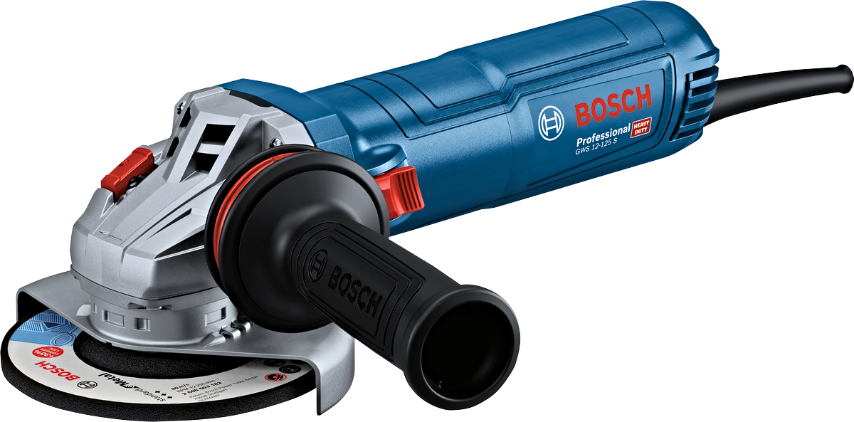 BOSCH GWS 12-125 S 1200W / 125mm úhlová bruska s regulací otáček / KickBack / SoftStart