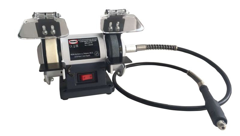 Dvoukotoučová bruska s ohebnou hřídelí PROMA BKLH-75