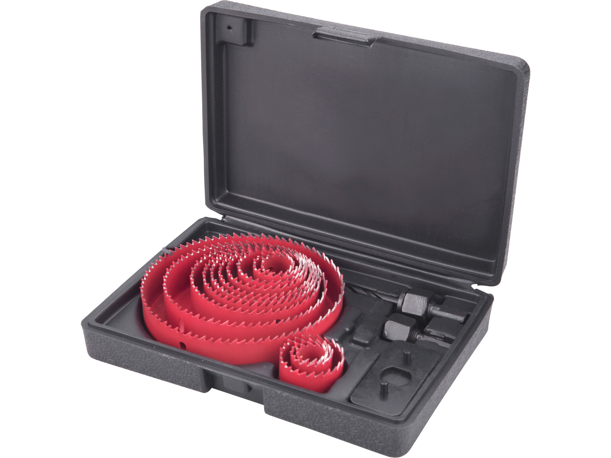 Sada korunkových vrtáků HSS (13ks) EXTOL PREMIUM ø 19/22/25/32/38/44/51/60/67/73/82/102/127 mm