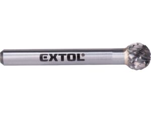 Karbidová fréza EXTOL INDUSTRIAL kulová ø 10 mm - stopka 6 mm (střední sek)