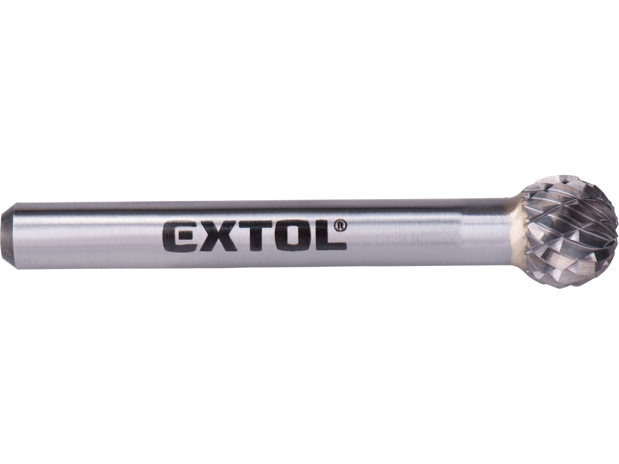 Karbidová fréza EXTOL INDUSTRIAL kulová ø 10 mm - stopka 6 mm (střední sek)
