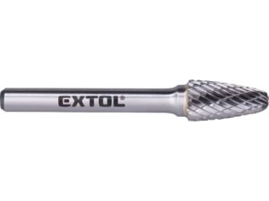 Karbidová fréza EXTOL INDUSTRIAL kulatý oblouk ø 10x20 mm - stopka 6 mm (střední sek)