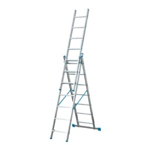 XTline Žebřík 3x9 trojdílný hliníkový EU