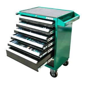 Vybavený kovový montážní vozík 231 dílů 677 x 459 x 1000 mm HONITON HA250-104