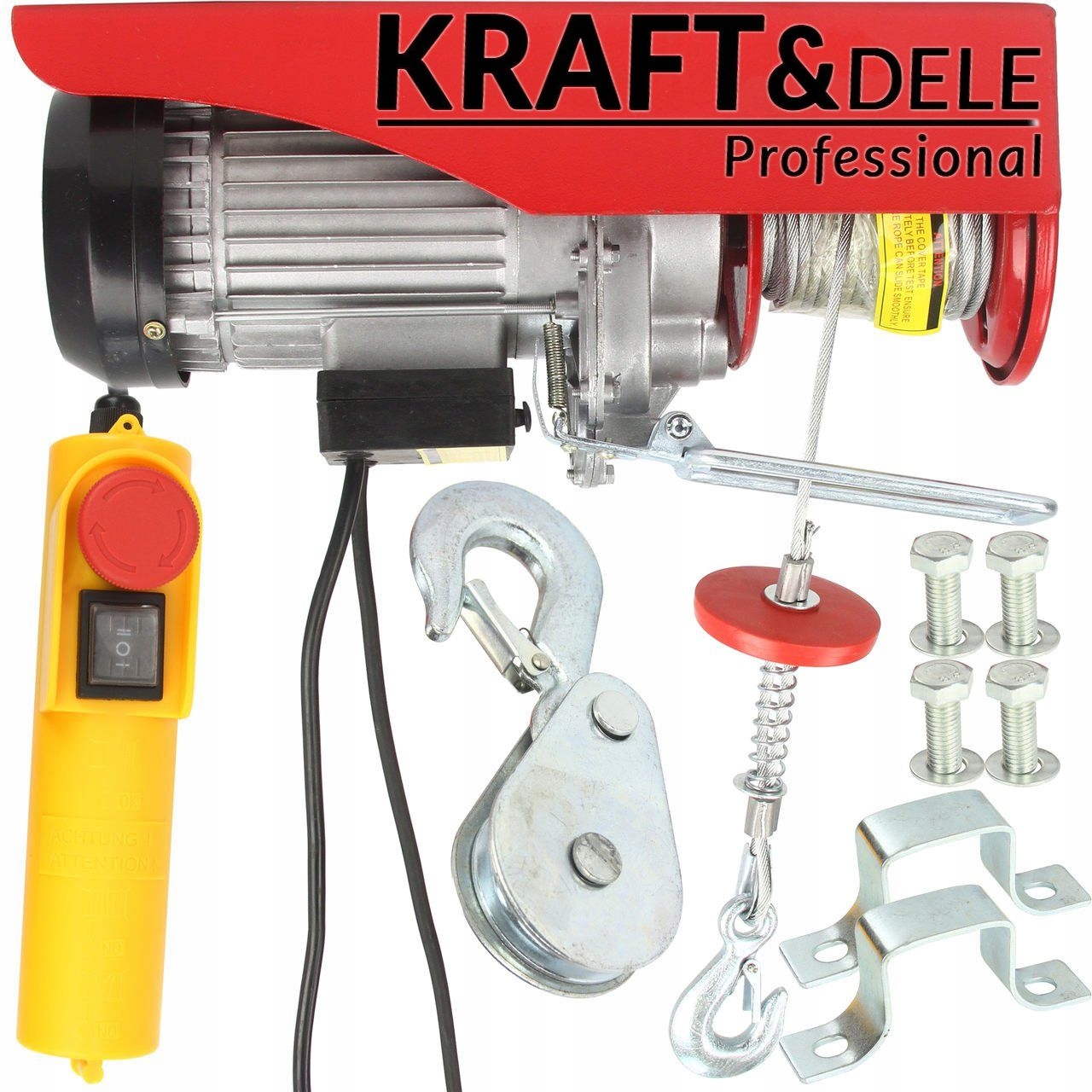 Elektrický lanový naviják 125/250 230V KD1524 KRAFT&DELE