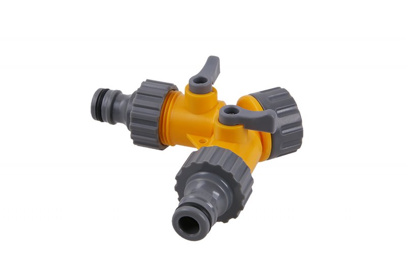 ROSA 45134 Rozdvojka s ventily 3/4" na 2 rychlospojky
