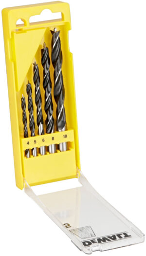 DeWALT DT4535 5dílná sada spirálových vrtáků do dřeva 4
