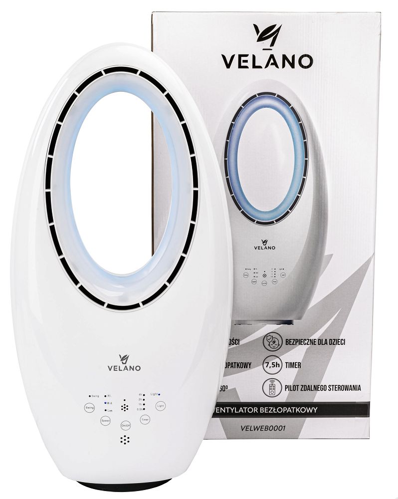 Bezlopatkový ventilátor 60W VELWEB0001 POWERMAT