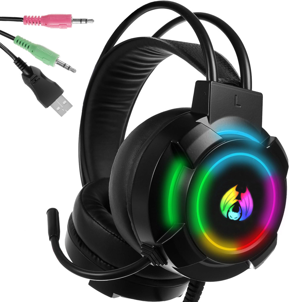 Herní sluchátka RGB