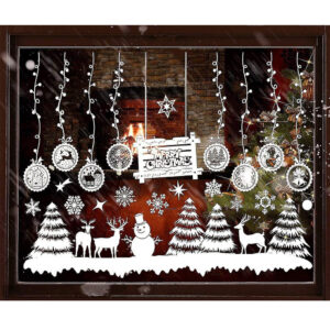 Vánoční samolepky na okna