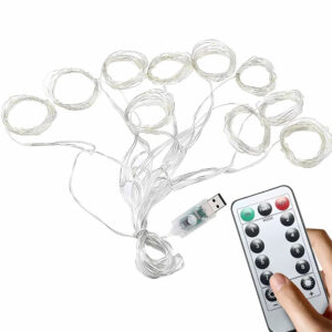 Verk 26210 Vánoční světelný závěs USB 300 LED dálkové ovládání 3m teplá bílá