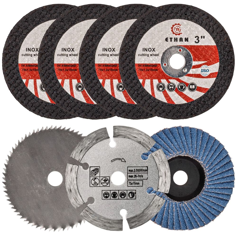 POWERMAT Sada kotoučů pro mini brusku 75mm