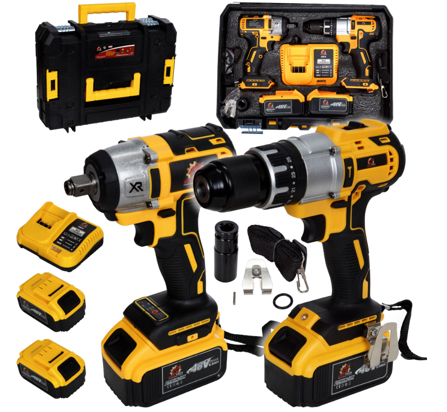 Sada aku šroubováku a rázového utahováku 2x48V BT5002 BULLTECH