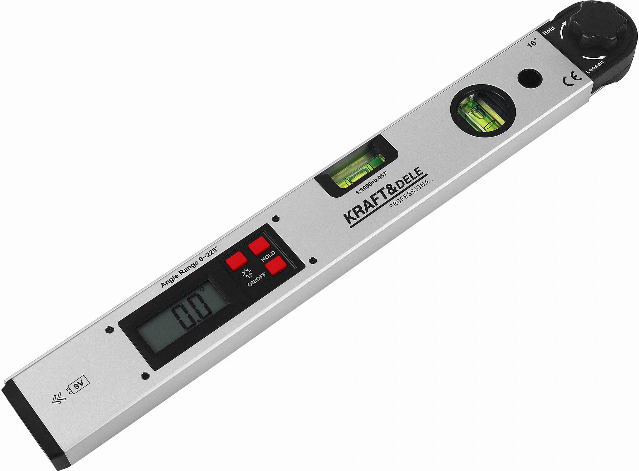 Digitální úhloměr s vodováhou 40cm KD3561 KRAFT&DELE