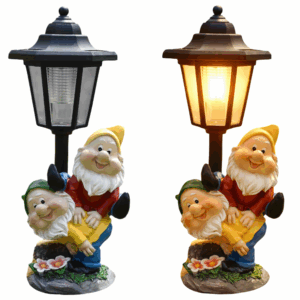 Jipos Tools Zahradní trpaslík s lampou LED solární R2183 JIPOS