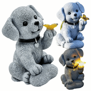 Jipos Tools Solární dekorace - pes s motýlem R2173 JIPOS