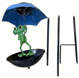 Jipos Tools Solární dekorace - žabák s krmítkem R2175 JIPOS