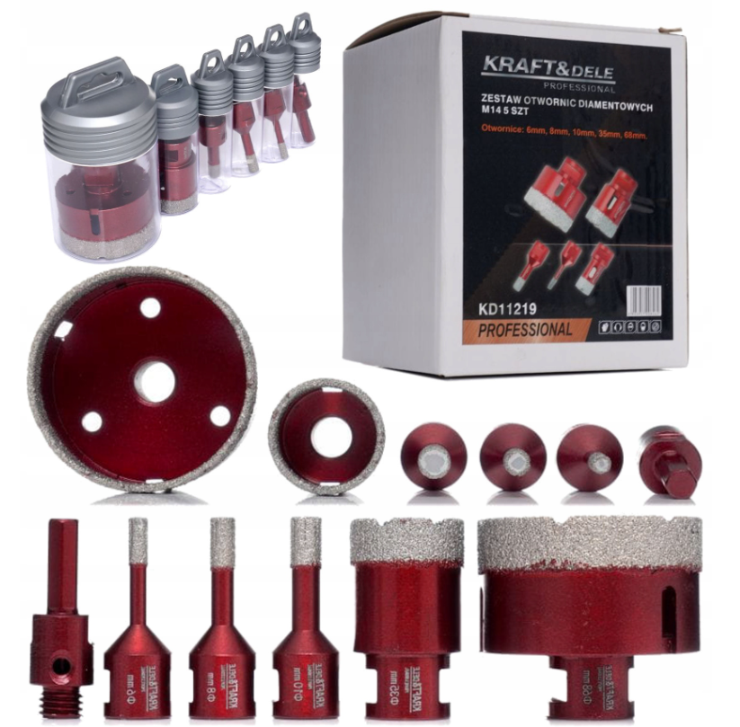 Sada diamantových korunek 5ks KD11219 KRAFT&DELE