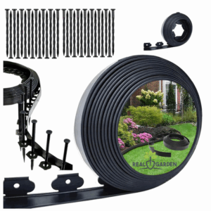 Jipos Tools Plastový obrubník 5cm x 10m + 30 kolíků R1019 JIPOS