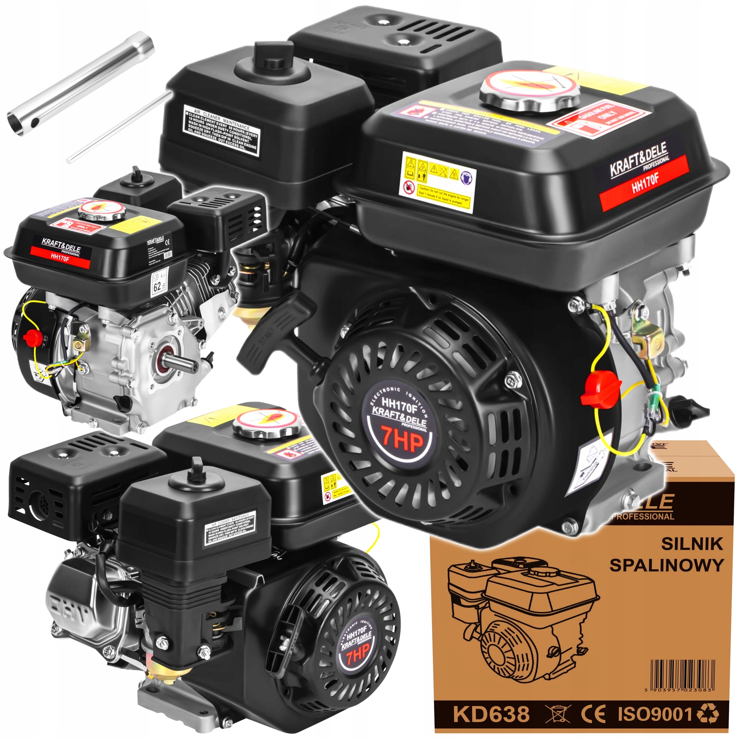 Spalovací motor 7HP KD638 KRAFT&DELE
