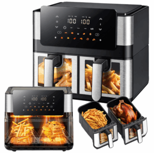 Jipos Tools Horkovzdušná fritéza 4l+4l 2000W R2367 JIPOS