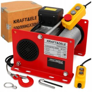 Elektrický stavební naviják 500/999kg KD1649 KRAFT&DELE