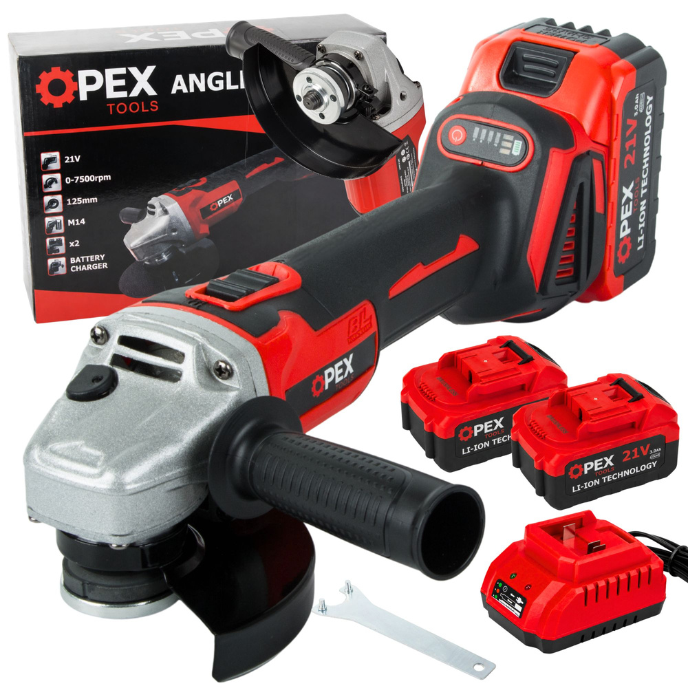 Jipos Tools Aku úhlová bruska 125mm 2x21V 28010 OPEX