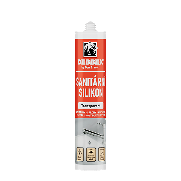 Sanitární silikon 280ml transparentní DenBraven
