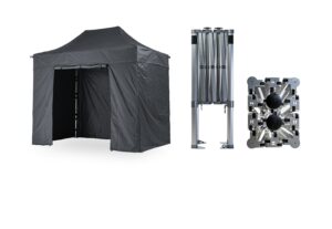 Nůžkový párty stan 2x3 m TENTino BIG HEXAGON EXTREME Barva opláštění (Zvolte variantu): 17A - ANTRACIT